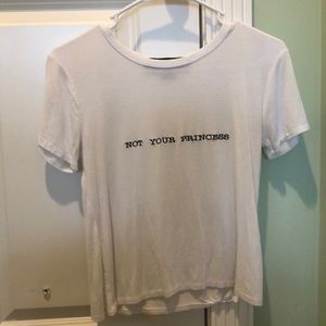 s ‘not your princess’ crop top